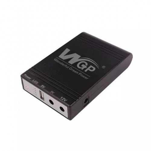 MINI DC UPS WGP103 - ДБЖ для роутера, джерело безперебійного живлення, безперебійник 10400mAh